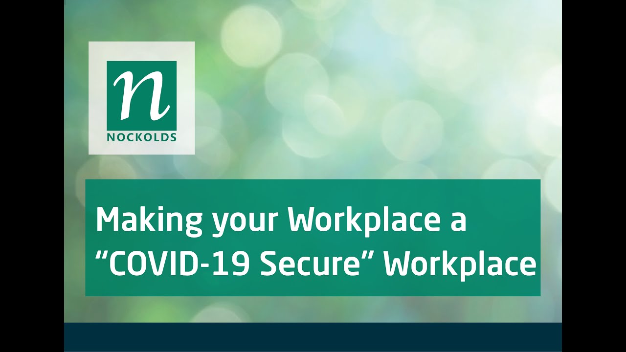 COVID-19: Making Your Workplace a 