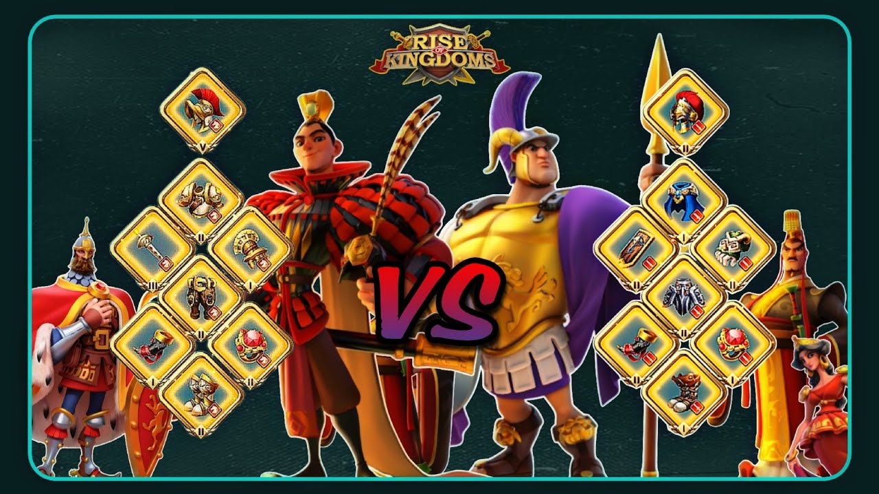 Pyrrhus/Liu Che VS Huo Qubing/Nevsky (Compared to Gorgo) - Rise of Kingdoms