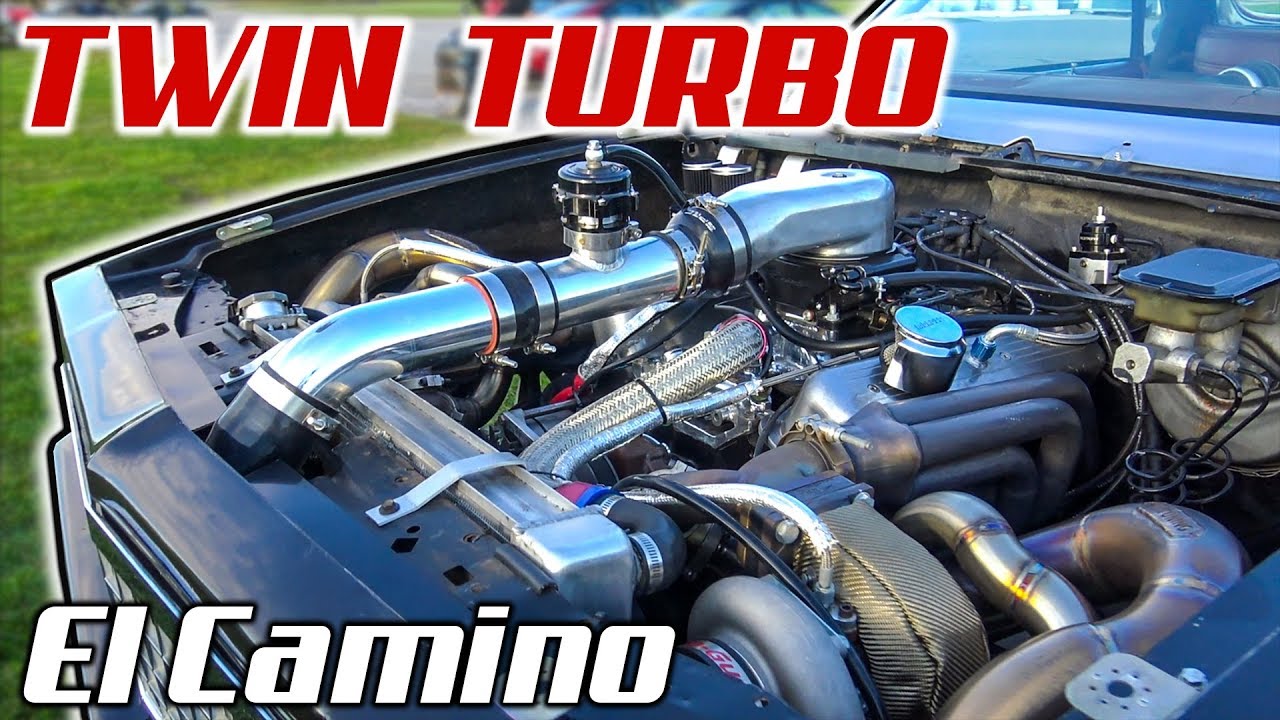 Twin Turbo EL CAMINO -- (1/4 Mile & Review)