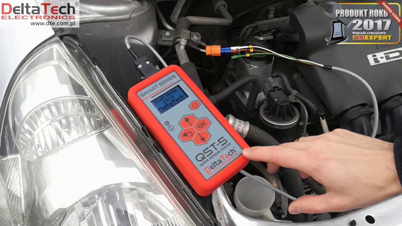 Test aktywnego czujnika ABS testerem QST-5