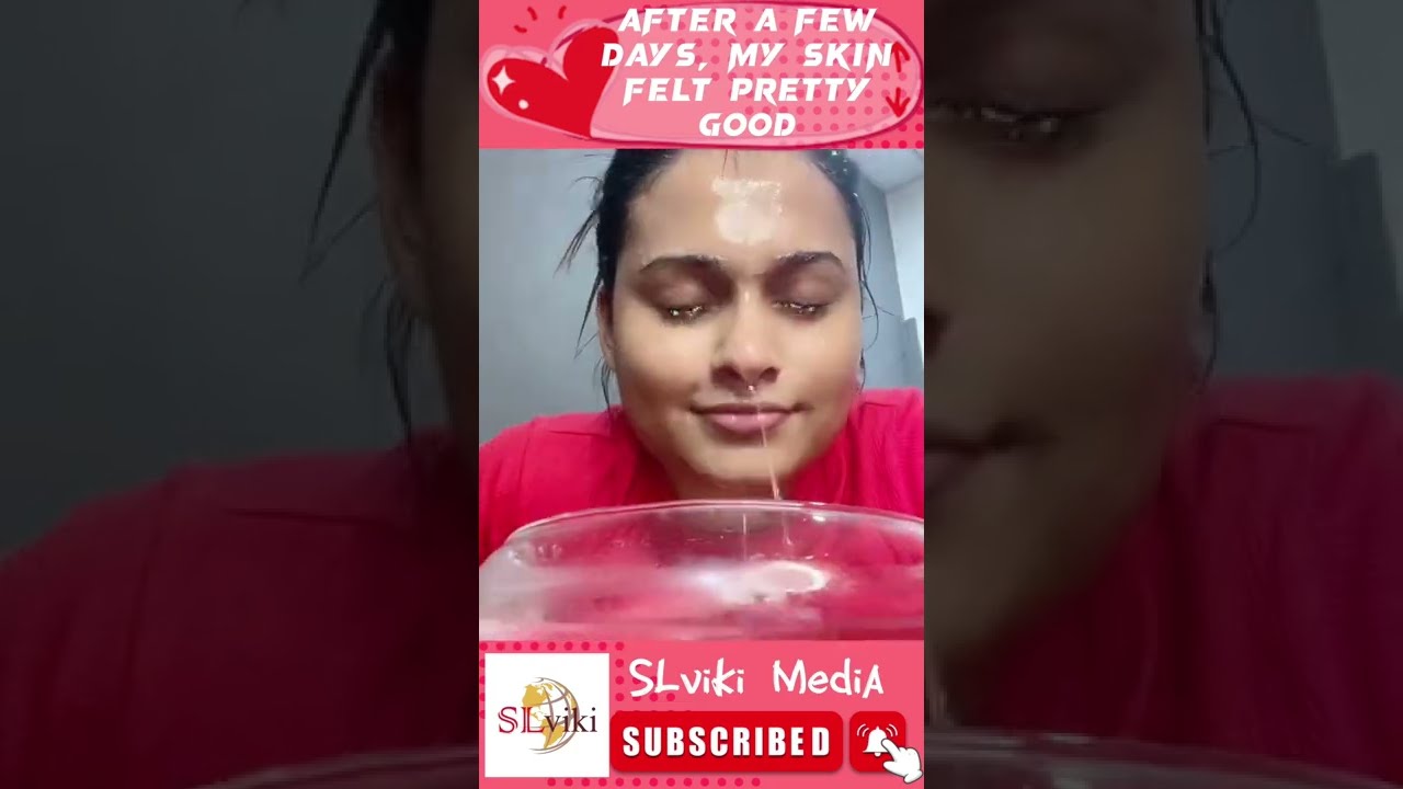 අයිස් මැජික් එකක්  | How To Get Glowing Skin In 1 Min-Ice Facial | Ice Cube | shorts