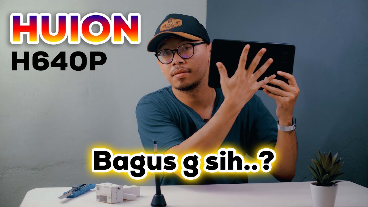 HUION INSPIROY H640P BAHASA INDONESIA - Unboxing dan Review singkat