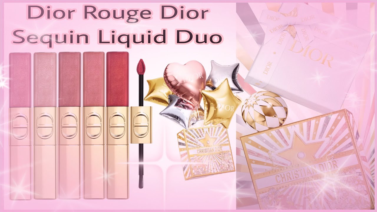 Dior Rouge Dior Sequin Liquid Duo 2025 Makeup Christmas Collection | Unboxing! ✩ 