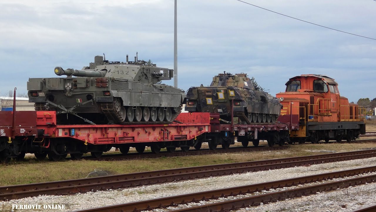 TRENI MILITARI 2025: ARTIGLIERIA PESANTE, MEZZI... E POI?