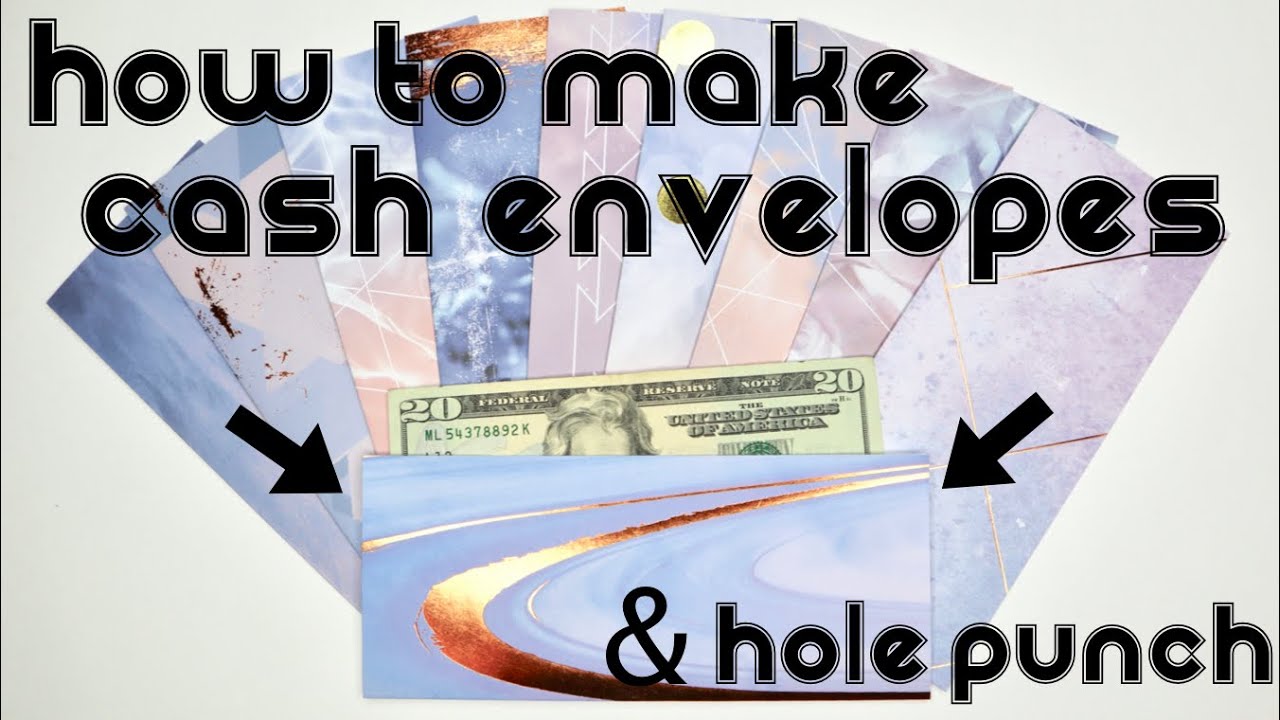 HOW TO MAKE LAMINATED CASH ENVELOPES & DIY 6 Hole Punch Envelopes | Dave Ramsey Budget