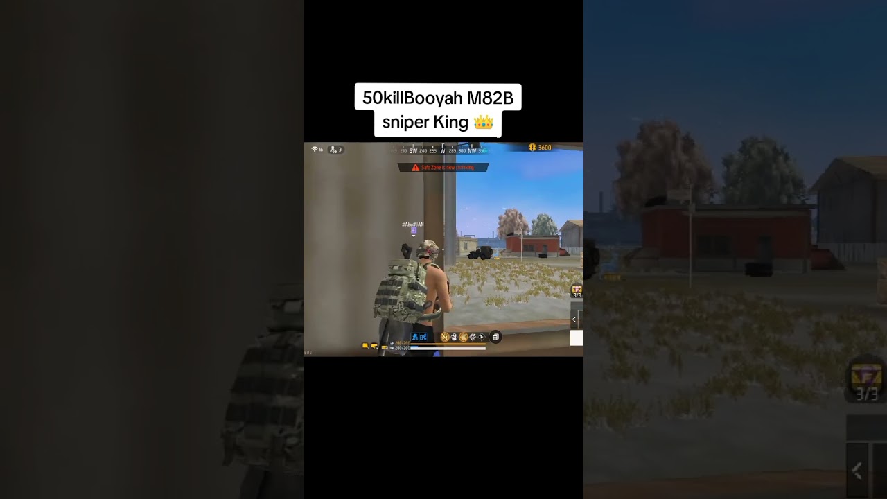 Gyan gaming (bhai) Br double Aum sniper challenge completed 50killBooyah M82B sniper King 👑