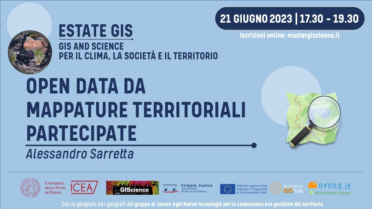 ESTATE GIS 2023 - WORKSHOP DI GISCIENCE | Openstreetmap
