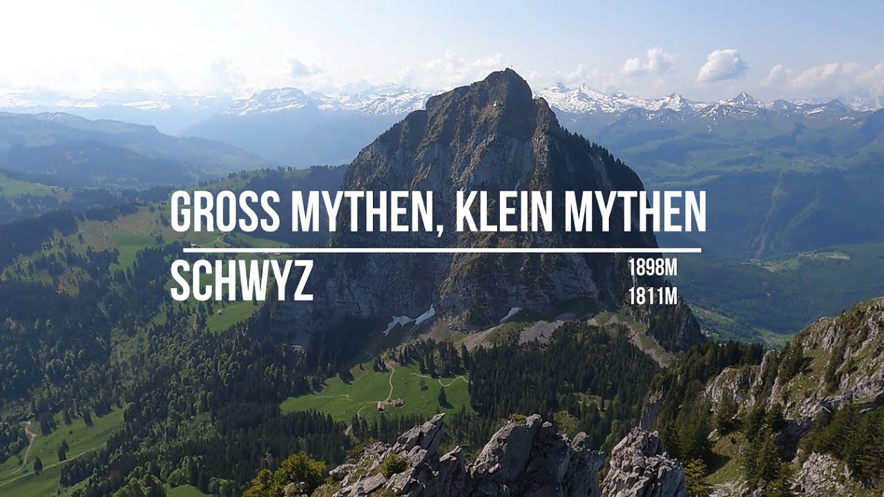Klein Mythen + Gross Mythen - full walkthrough. Schwyz, Switzerland