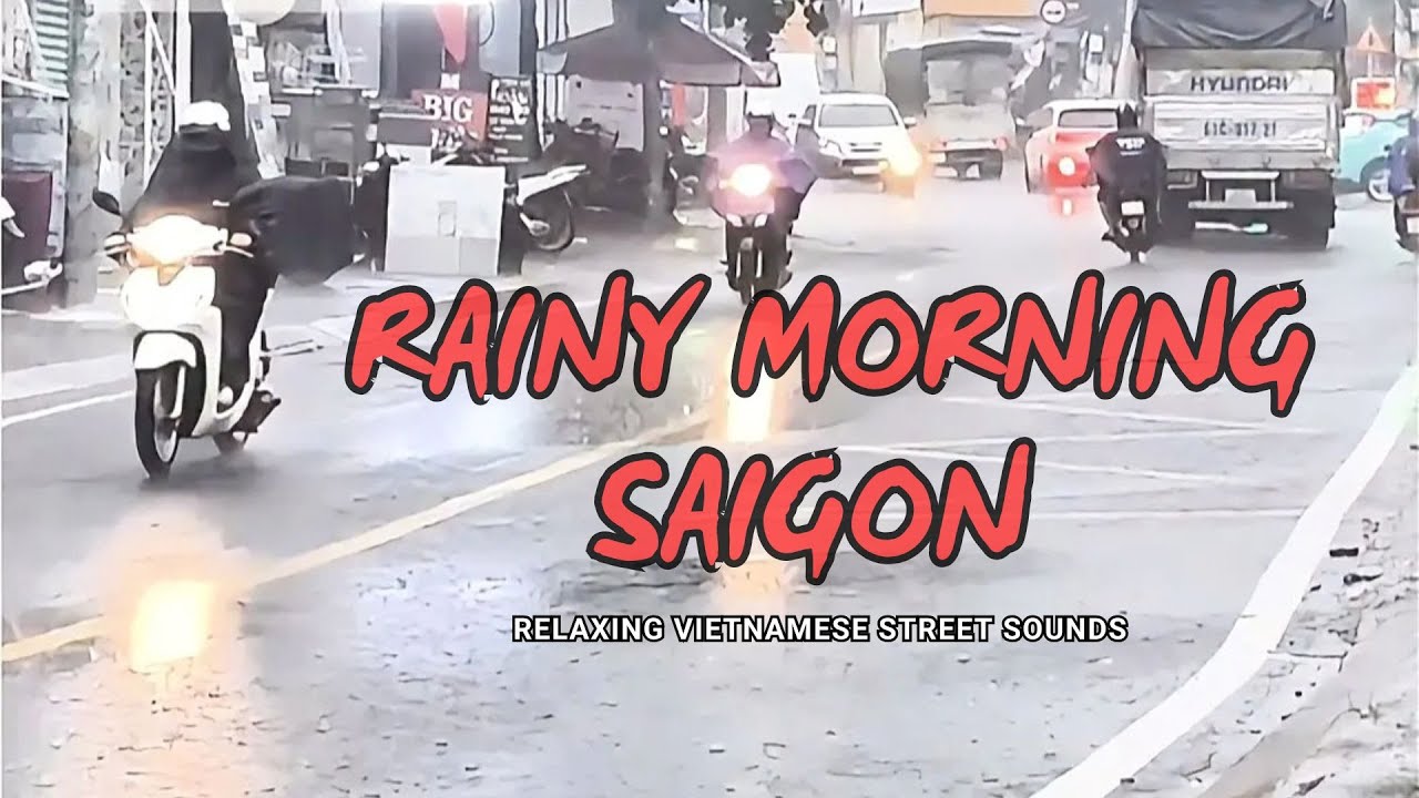 Rainy Morning in Thu Duc, Saigon  Relaxing Vietnamese Street Sounds 🌧️
