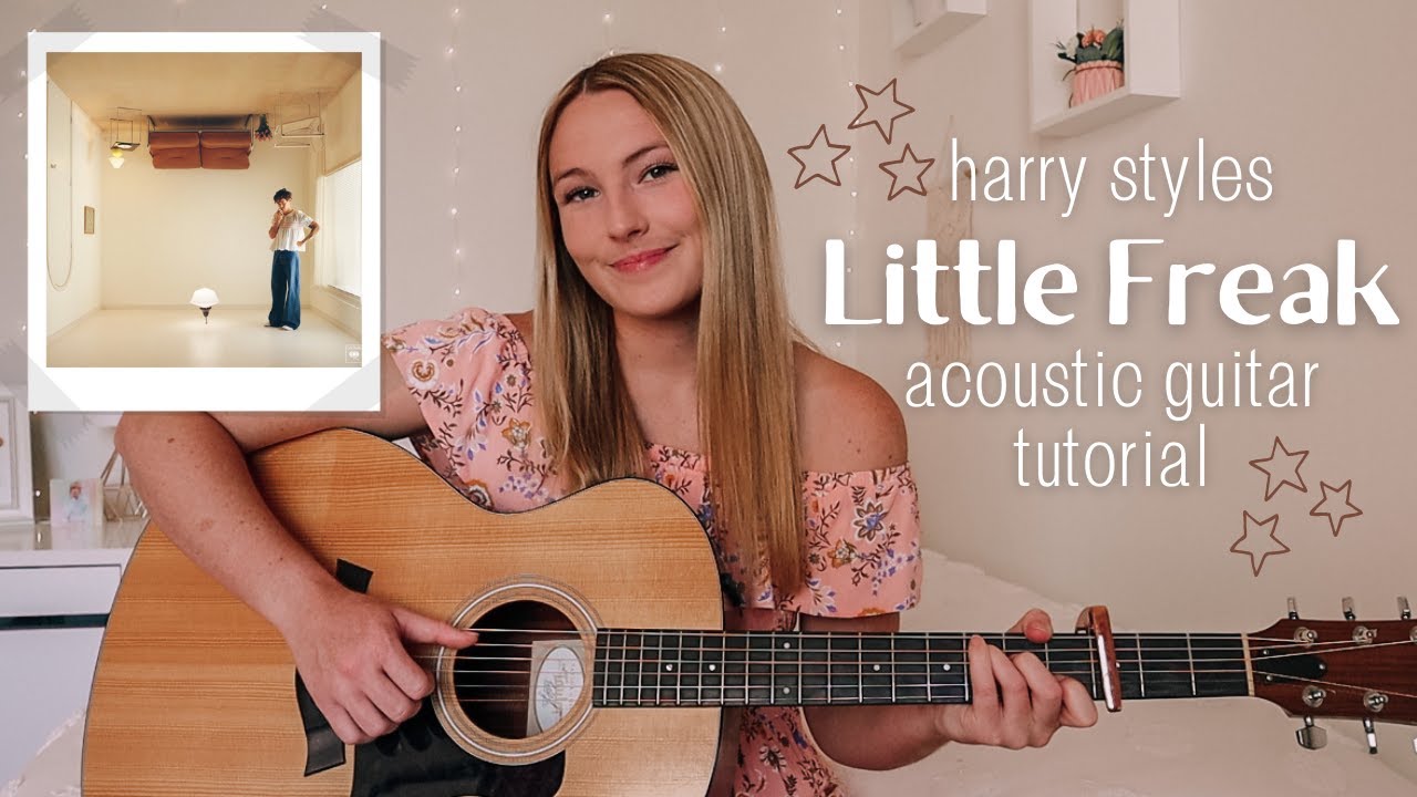 Harry Styles Little Freak Guitar Tutorial EASY CHORDS & PICKING - Harry’s House // Nena Shelby