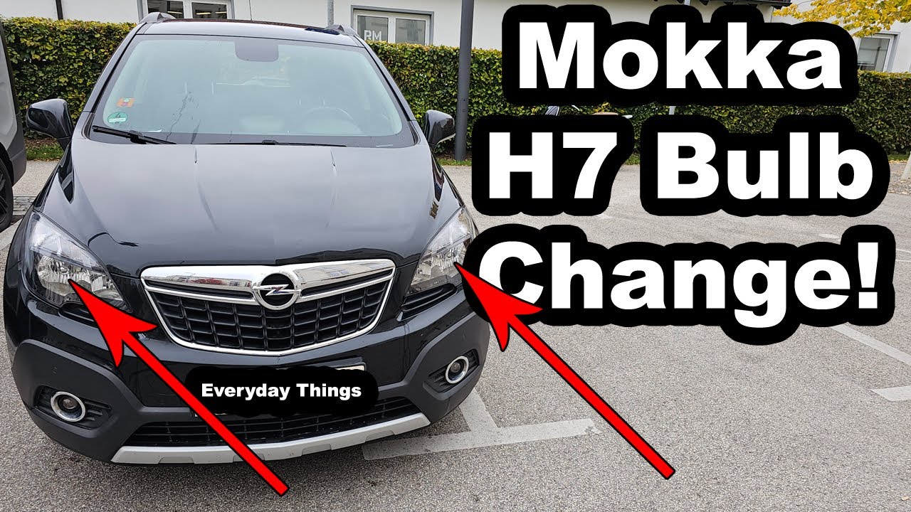 Как заменить лампу в фарах Opel / Vauxhall Mokka H7