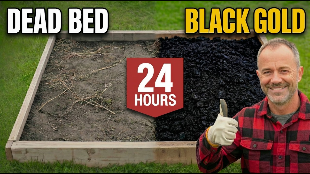 I Turned My DEAD Raised Bed Into Black Gold in 24 Hours!