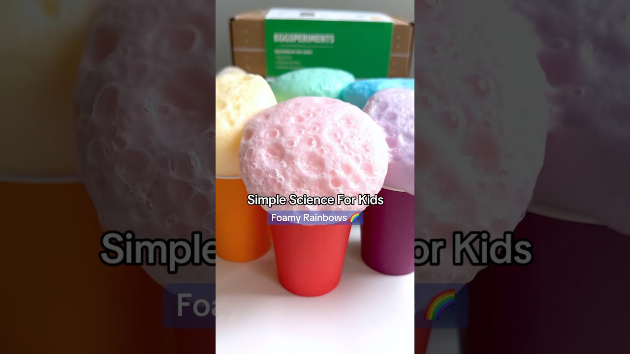 Simple Science - Foam Rainbows #rainbows #scienceexperiments #kiwico