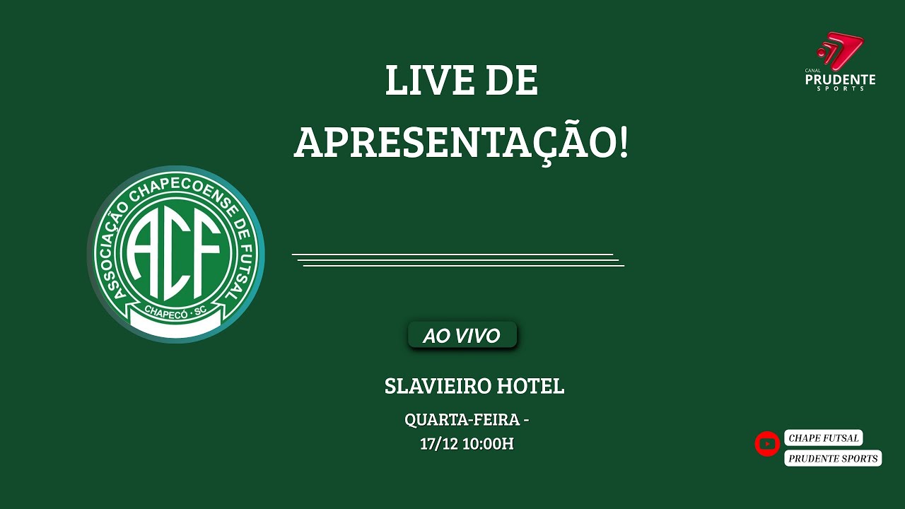LIVE APRESENTAÇÃO DO NOVO JOGADOR DA CHAPE FUTSAL