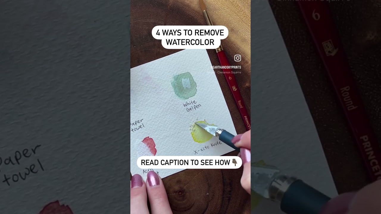 4 Ways to Remove Watercolor Paint