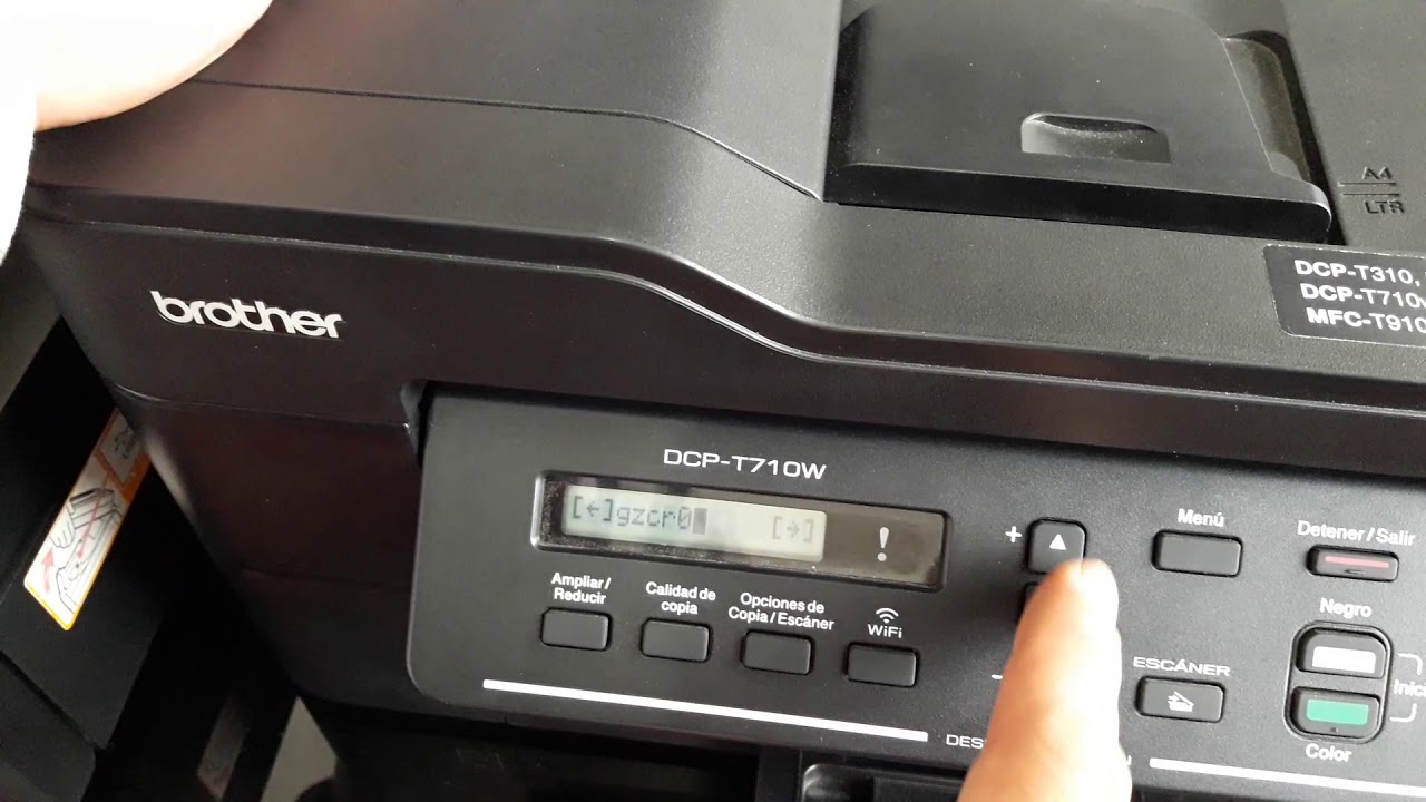BROTHER: FUNCION DE CONEXION A LA RED WIFI DESDE PANEL FRONTAL