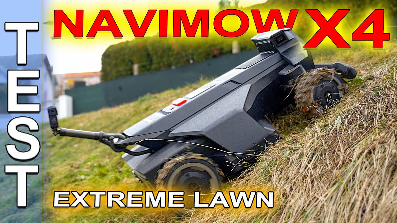Navimow X4 — для склонов 40°, без проводов, без антенны, честный и подробный обзор.