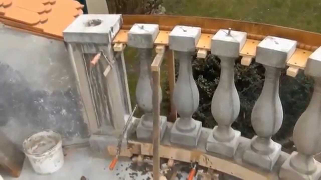 ŁUKI.BALUSTRDY,BARIERKI BALKONOWE (TRALKI BETONOWE)MONTAŻ.