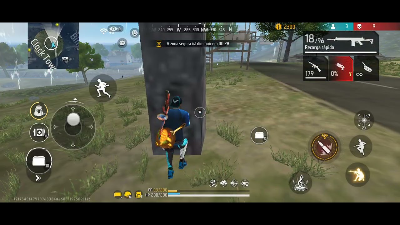 Partida em que quase fiz um Booyah #freefire 