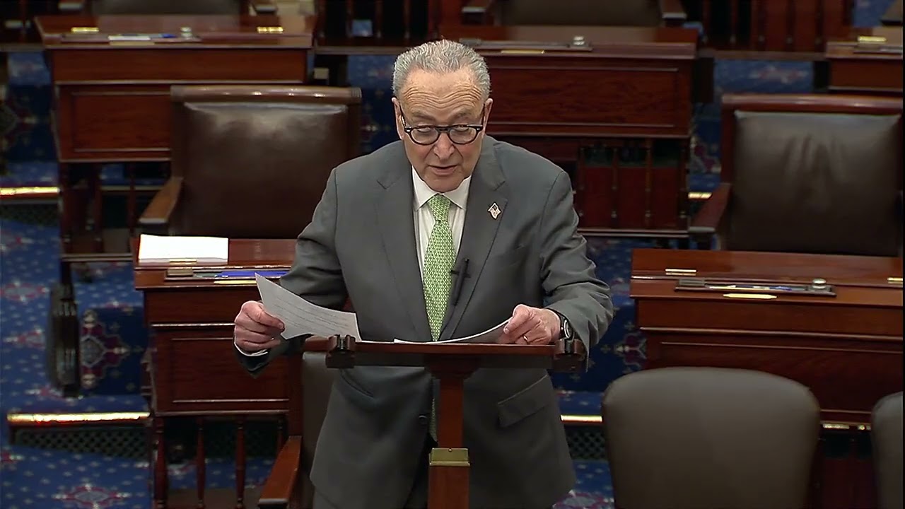 Sen. Schumer from the Senate floor, 3.3.26