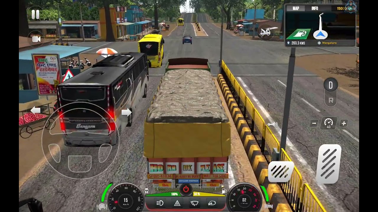 Truck drive Indian Roads| 4k video quality| Gaming