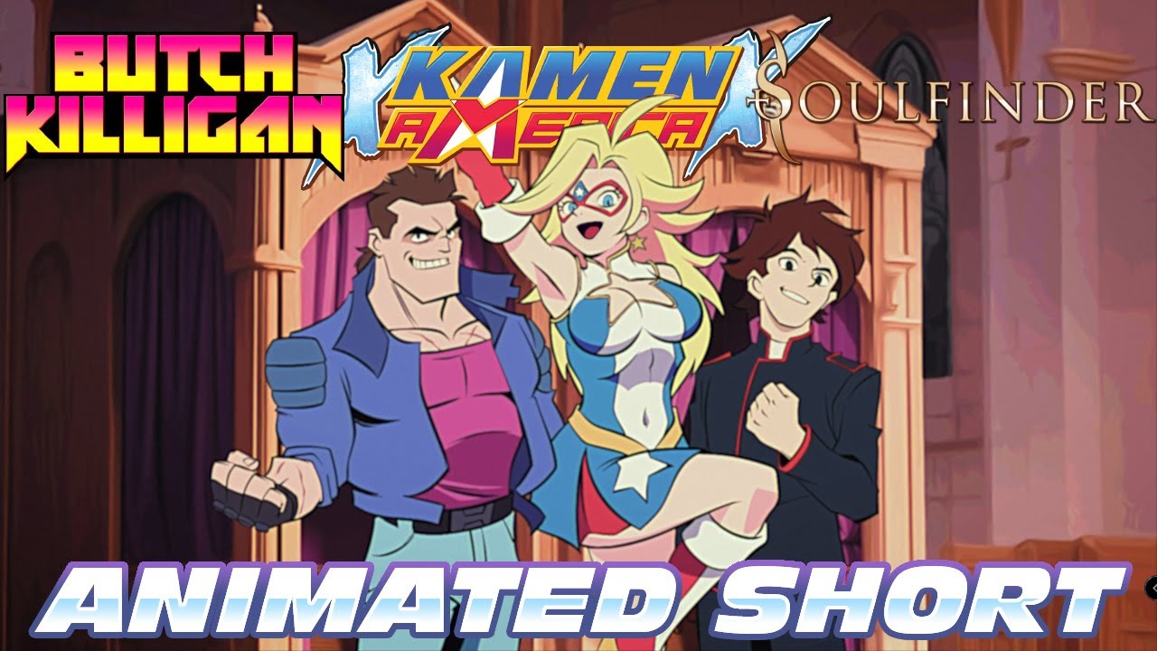 Kamen America x Butch Killigan x Soulfinder animated short (仮面アメリカ&times;ブッチ・キリガン&times;ソウルファインダー)