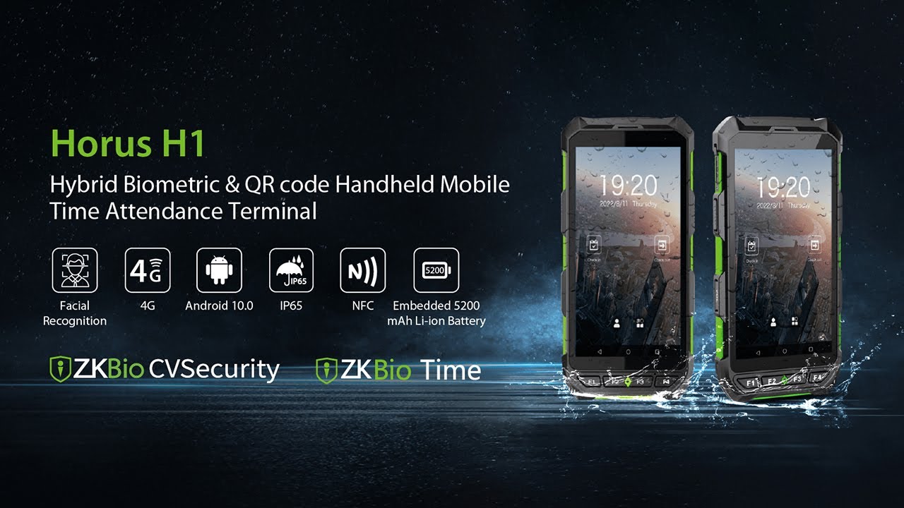 ZKTeco Horus H1: The Ultimate Handheld Mobile Time & Attendance Solution with Biometric and RFID