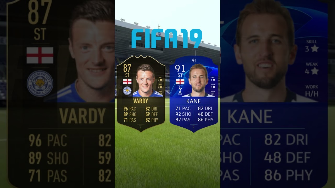 Kane vs Vardy Karty FIFA🤯#3 #football #edit #shorts  #footballedits #soccer #fifa