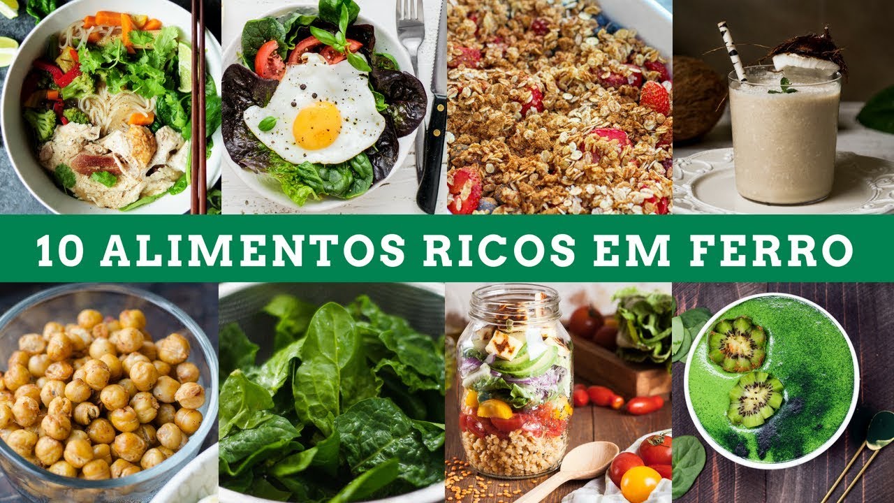 10 alimentos ricos em ferro