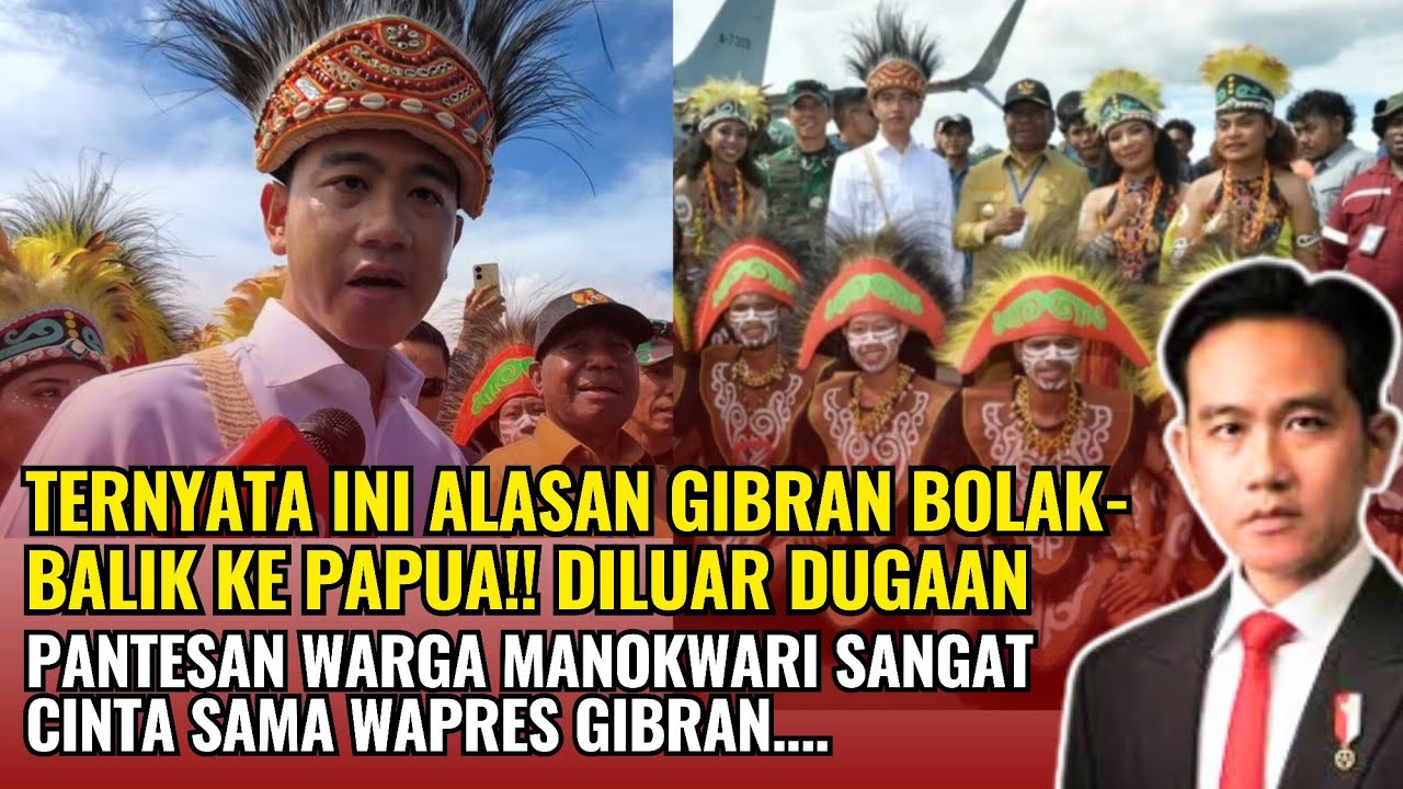 Di Luar Dugaan! 😢 Ini Tujuan Sebenarnya Gibran Datang ke Papua Berkali-Kali!