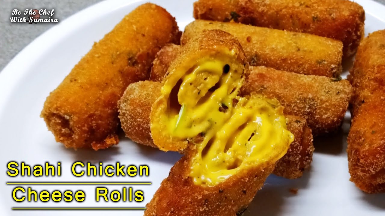 Chicken Shahi Roll Recipe | Ramzan Special Chicken Roll Recipe | Crispy Spicy Chicken Cheese Rolls
