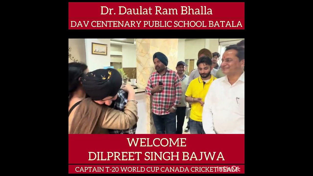 Proud Moment | Alumni Dilpreet Singh Bajwa , Captain of T20 World Cup Canada Cricket Team