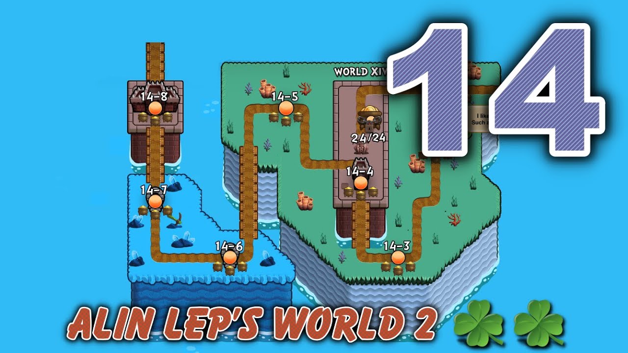 Alin Lep’s World 2 ☘️☘️ Part 14 - All Gold