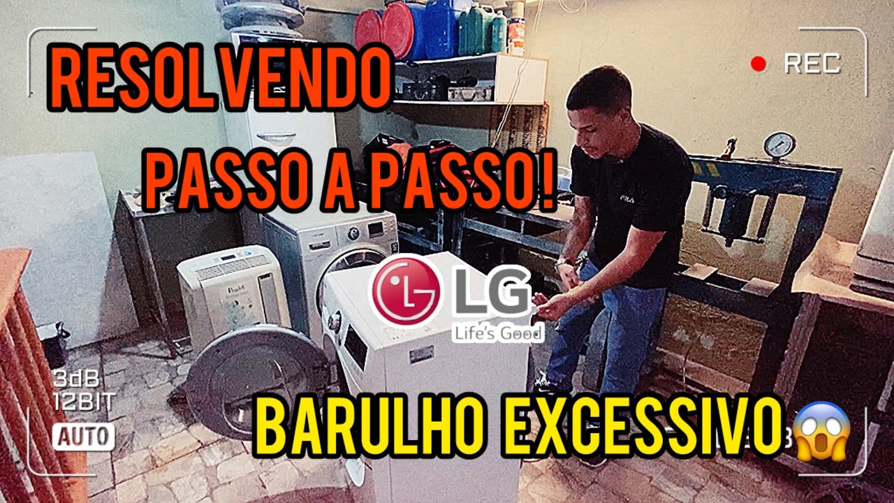 LAVA E SECA LG FAZENDO BARULHO NA CENTRIFUGAÇÃO !! Como resolver :
