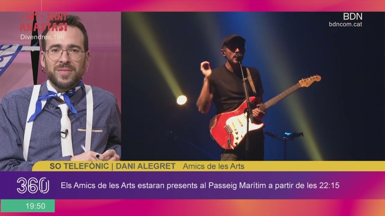 Aix&iacute; ser&agrave; el concert de Els Amics de les Arts d'aquest dissabte al Passeig Mar&iacute;tim - BDN360&ordm;