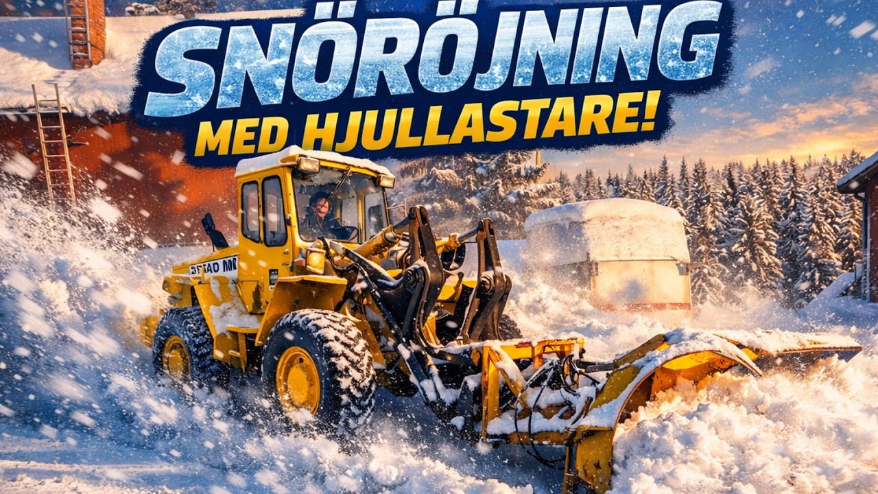 LM846 - SNÖRÖJNING / SKOTTNING MED HJULLASTAREN ✌🏻