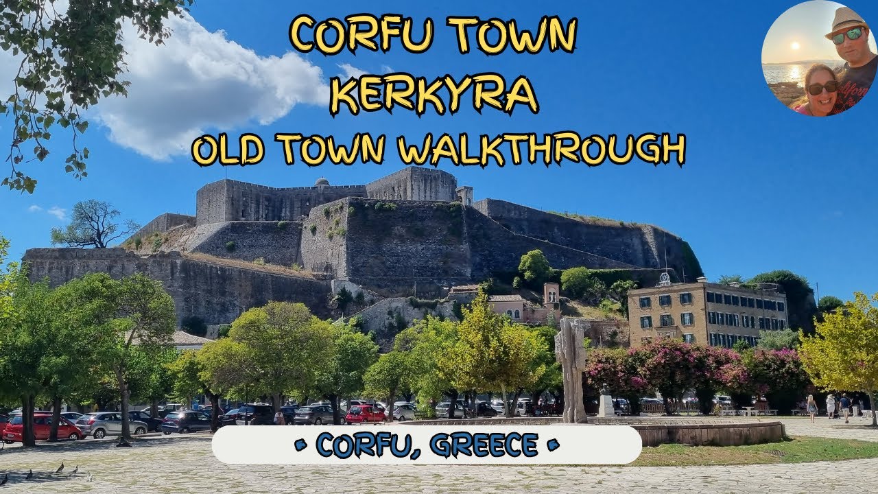 Corfu Town, Kerkyra, Old Town Walkthrough 4k