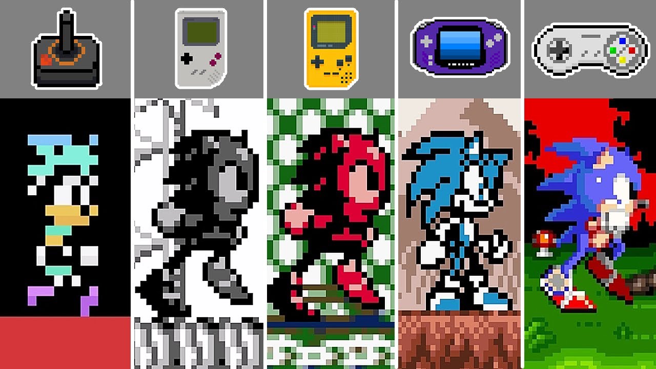 Sonic The Hedgehog (1991) Best Hack/Bootleg [GB - GBA - GBC - A2600 - SNES]