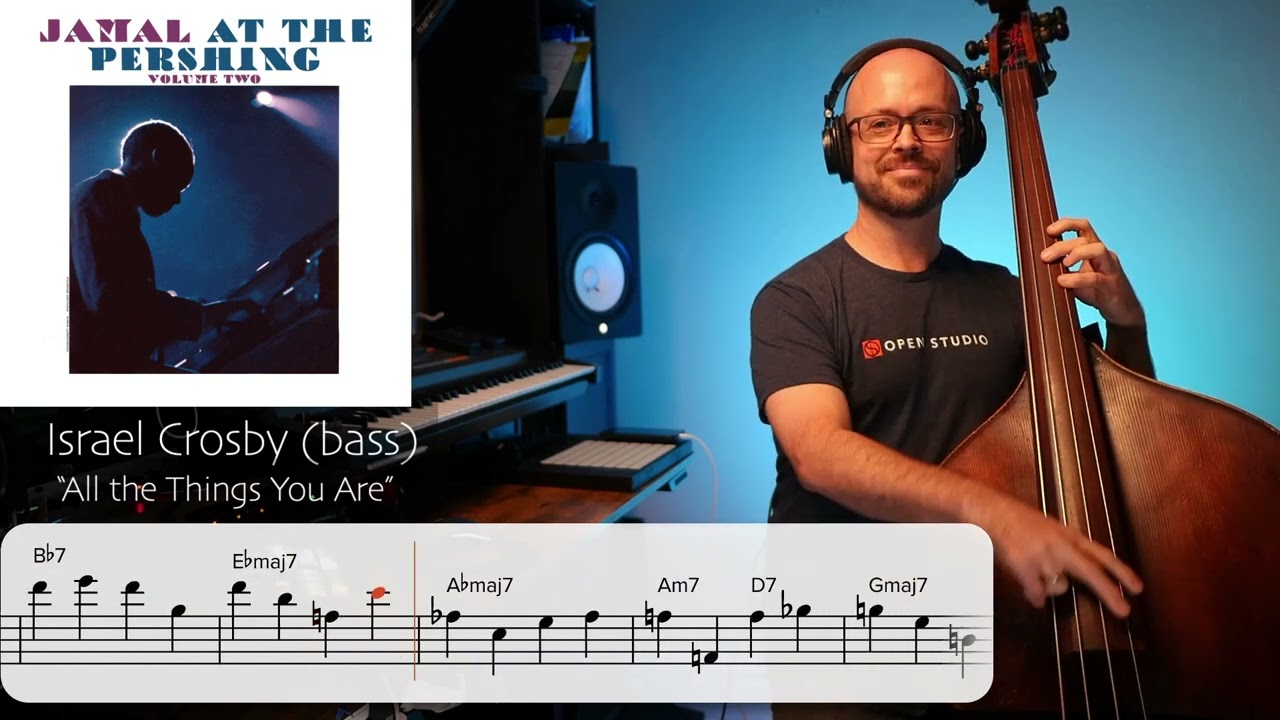 Israel Crosby 'All The Things You Are' walking bass line (Ahmad Jamal - Live at the Pershing, Vol 2)
