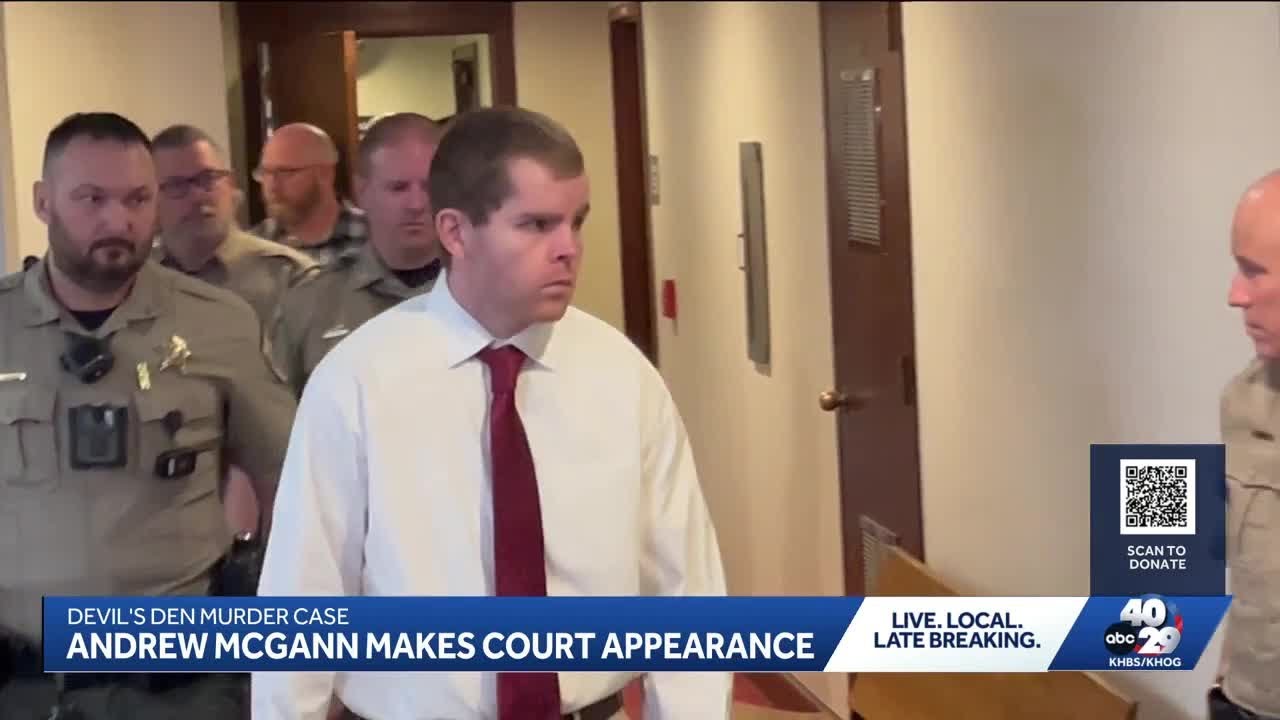 Andrew McGann, Devil's Den double murder suspect, appears in court