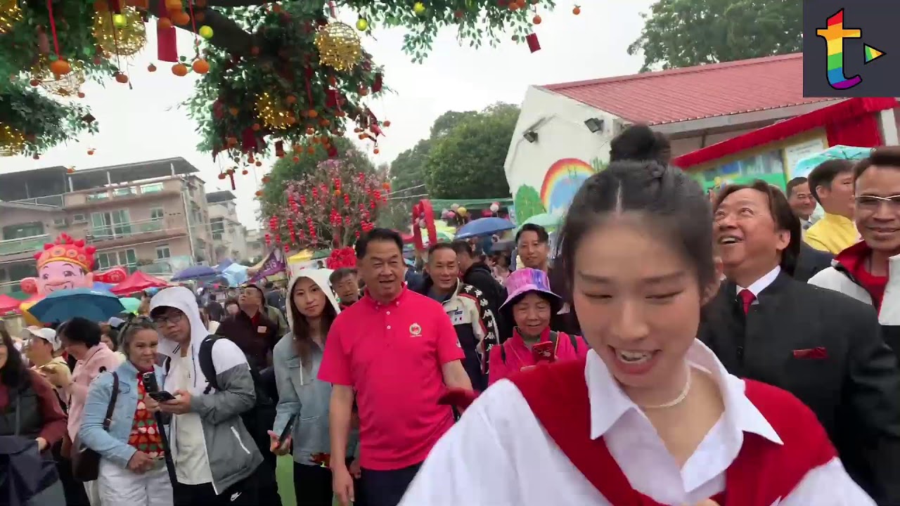 林村許願廣場現場live 香港許願節2026開幕禮  記者：美娜