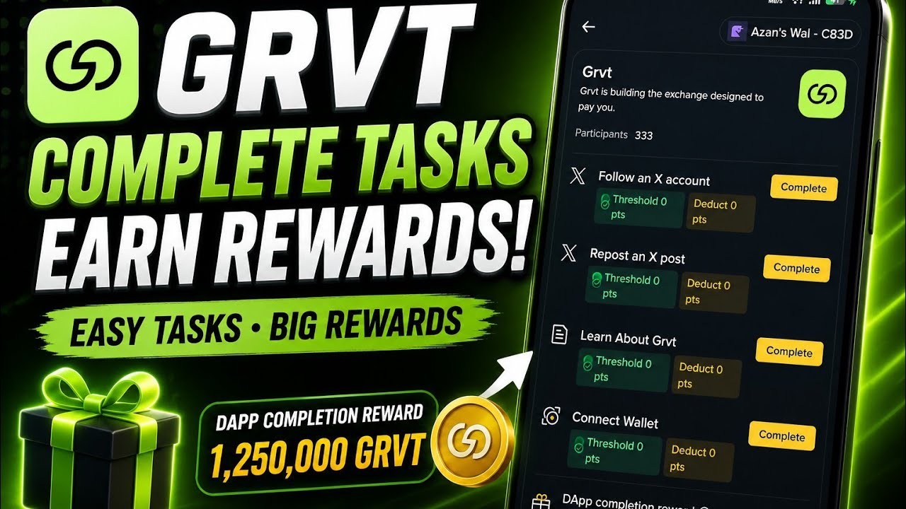 Binance Alpha New GRVT Campaign || How to Complete Tasks Tutorial || Binance Alpha Guide