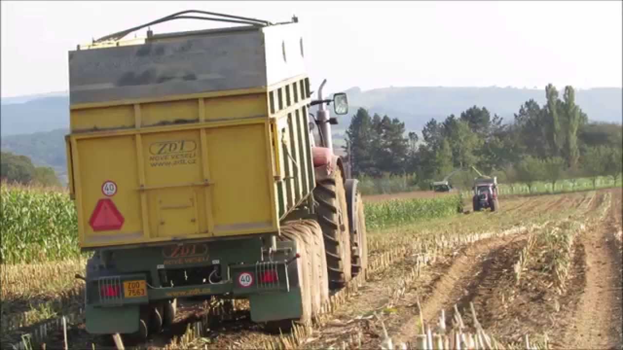 Siláže 2014 - Claas Jaguar 850, 4x Case IH Puma