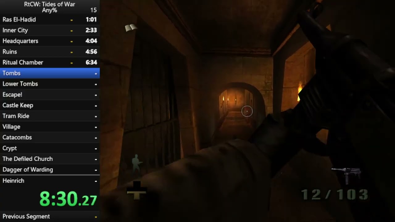 Return to Castle Wolfenstein: Tides of War speedrun 1:35:00 (Unofficial Xbox World Record)