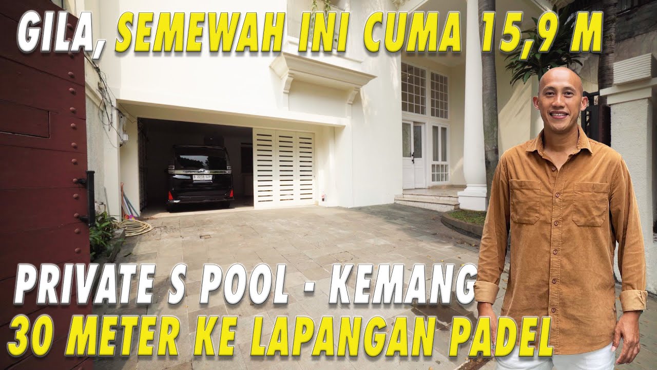 Gila, Semewah Ini Cuma 15,9 M | Private S Pool - Kemang | 30 Meter Ke Lapangan Padel