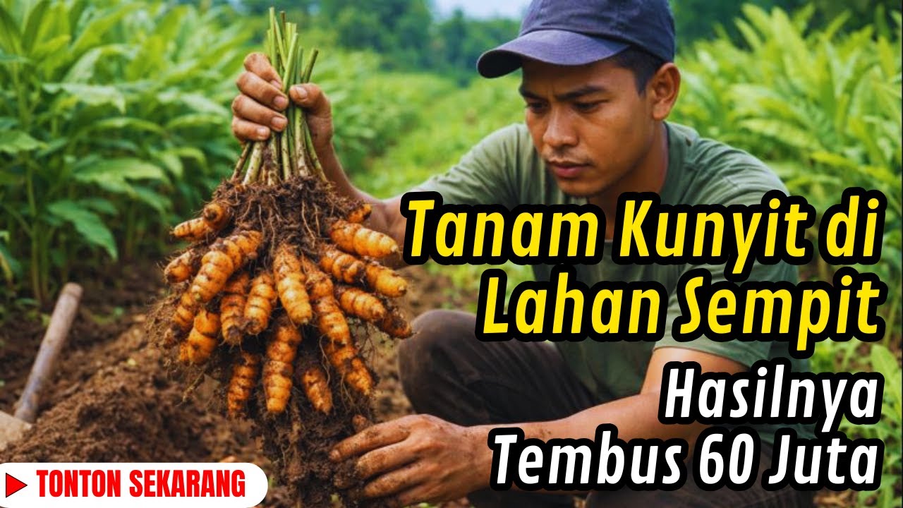 Tanpa Alat Mahal. Tanpa Lahan Luas. Kunyit Ini Menghasilkan 60 Juta. Begini Caranya!