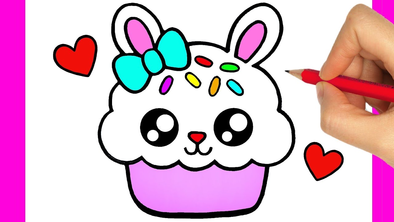 COMMENT DESSINER UN CUPCAKE FACILE ETAPE PAR ETAPE