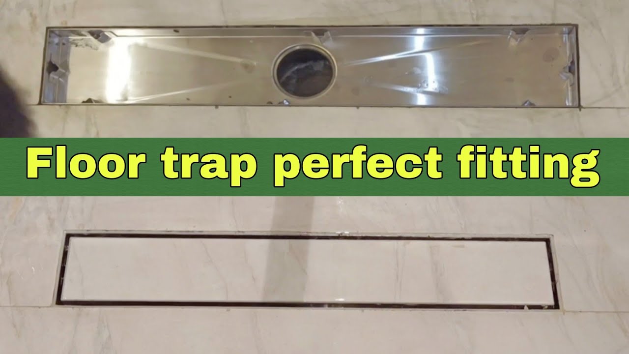 Plumbing work for channel trap installation 