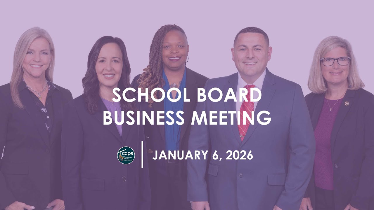 January 6, 2026 School Board Business Meeting