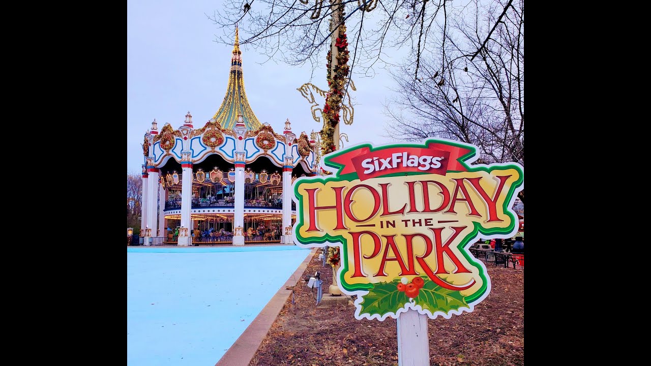 Opening Day of Six Flags Great America Holiday Lights in the Park 2021